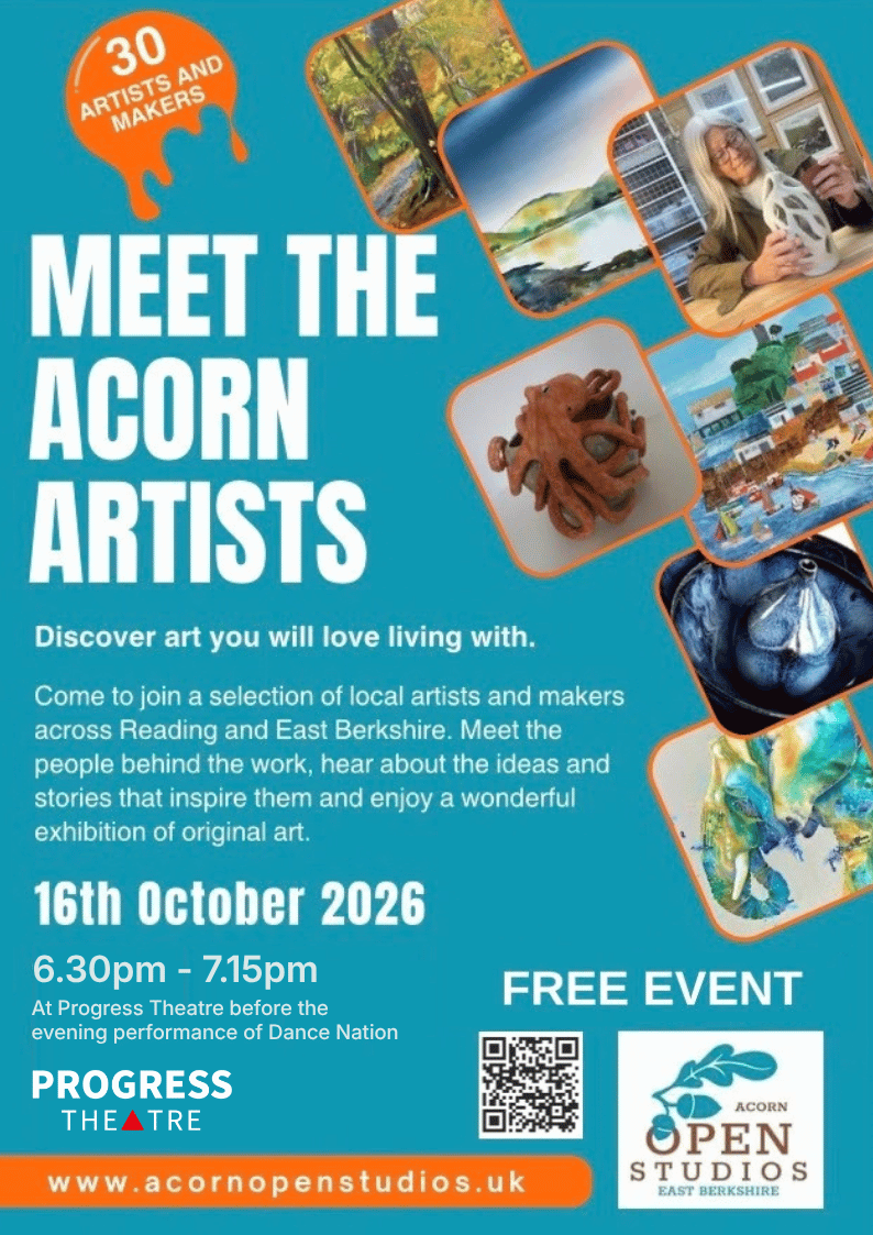 Meet the Acorn Artists event poster