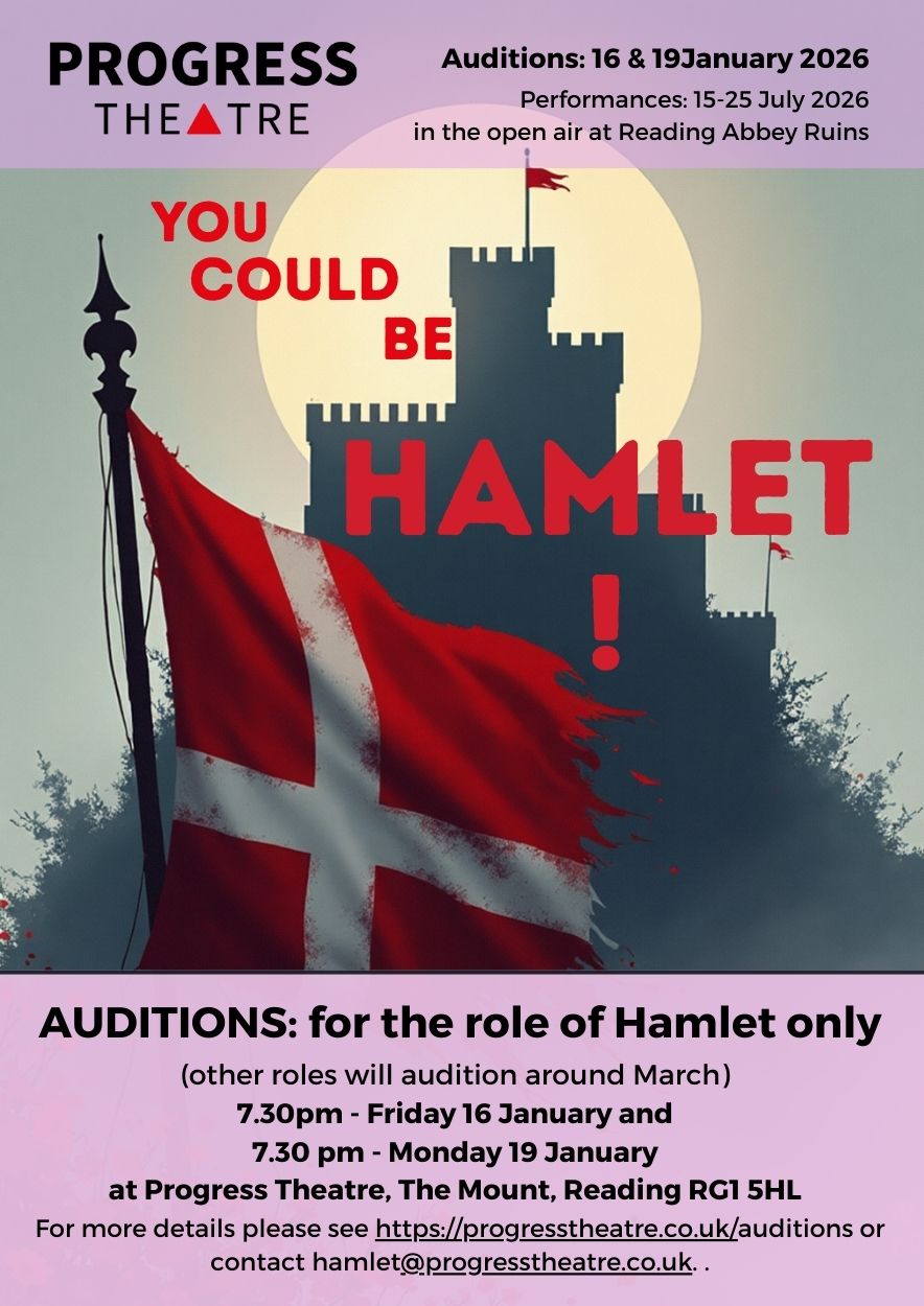 Audition graphic for Hamlet: You could be Hamlet
