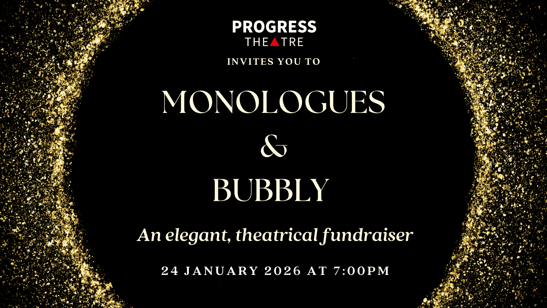 Monologues and bubbly fundraiser