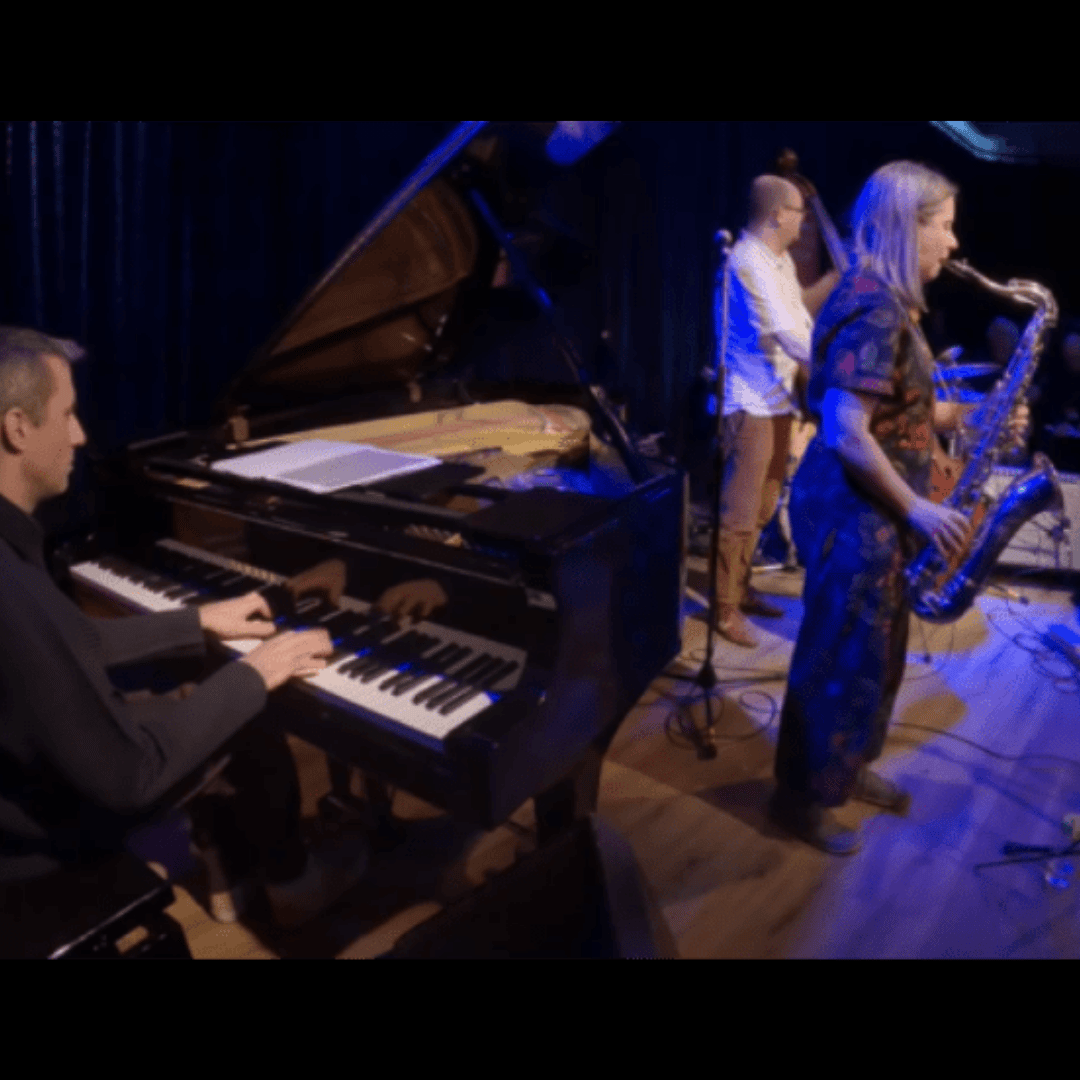 Olie Brice Quartet performing onstage